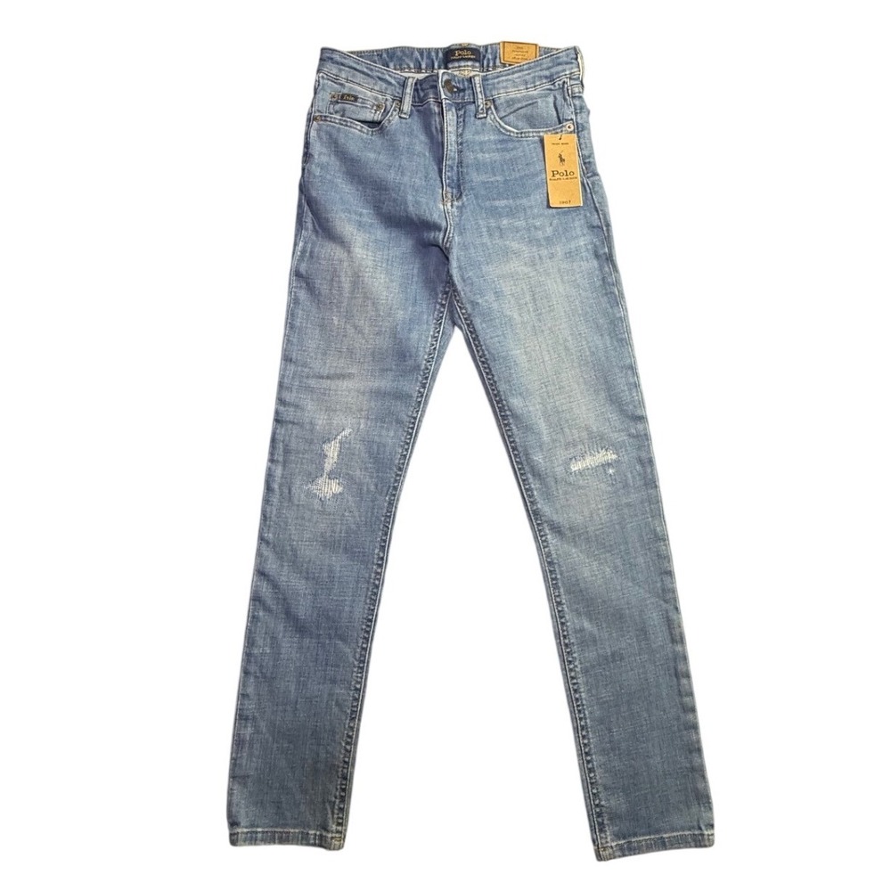 Polo Ralph Lauren Tompkins Skinny High Rise Jeans 14 313916425001-2334